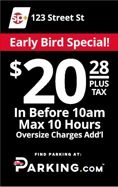 Early bird sign image