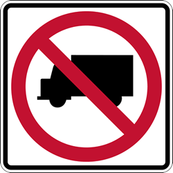 No truck symbol sign image