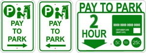 Pay to park sign image