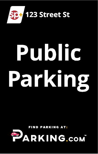 Public parking sign image