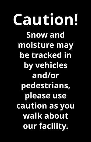 Slippery conditions sign image