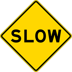 Slow sign image