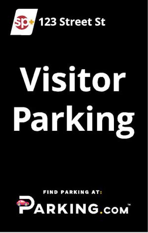 Visitor parking sign image