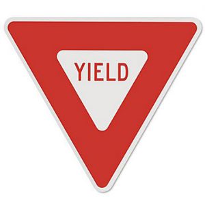 Yield sign image